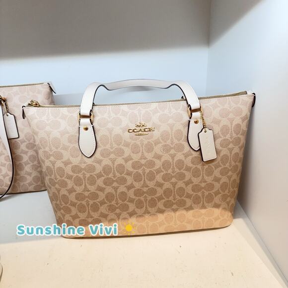 NWT Coach Gallery Tote Bag In Signature Canvas CW381...